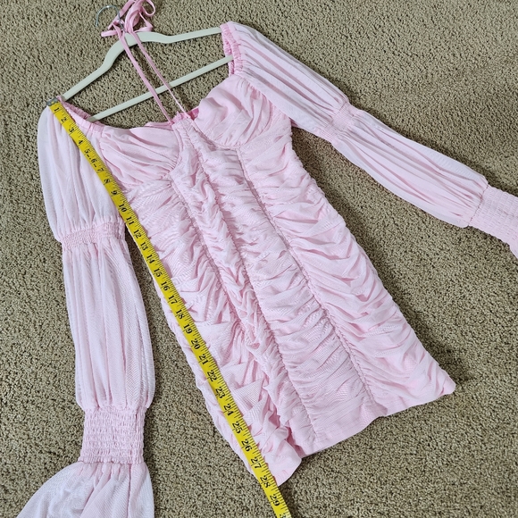 Dolls Kill Sugar Thrillz Pink Bodycon Dress - Picture 4 of 6